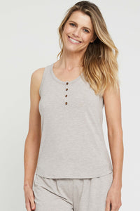 Thumbnail for Organic Bamboo Henley Nursing Singlet Top from Bamboo Body maternity online store brisbane sydney perth australia