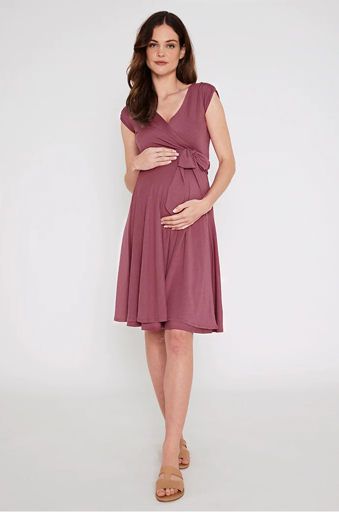Organic Bamboo Maternity Wrap Dress Dress from Bamboo Body maternity online store brisbane sydney perth australia