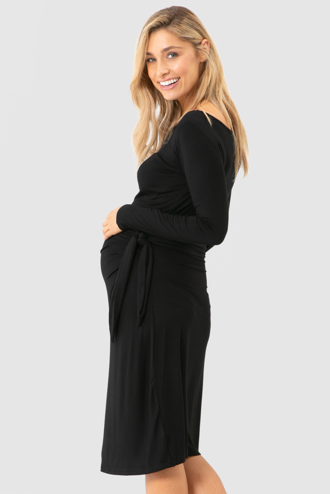 Organic Bamboo Audrey Maternity Dress  from Bamboo Body maternity online store brisbane sydney perth australia