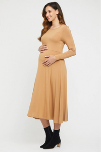 Thumbnail for Organic Bamboo Olivia Maternity Dress  from Bamboo Body maternity online store brisbane sydney perth australia